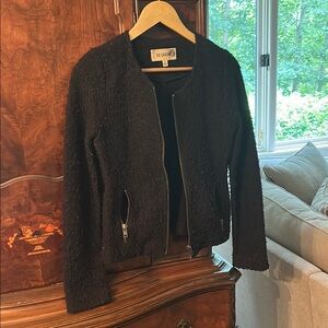 BB Dakota Women's Black Teddy Jacket